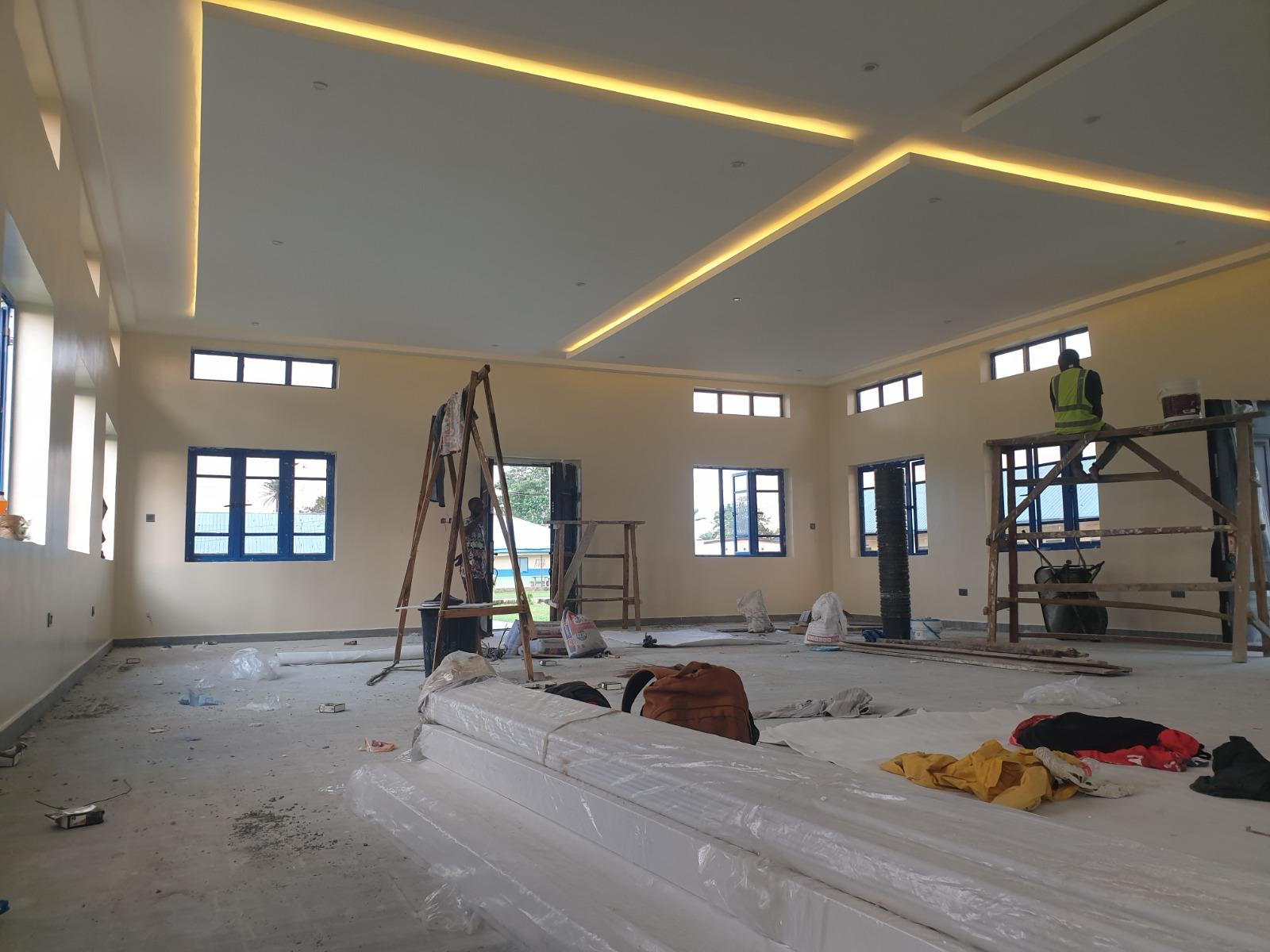 NAOWA Hall — Interior Finishing & POP Lighting — photo 2
